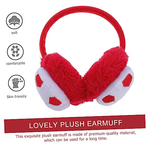 1pcs Lovely Plush Earmuff for Boy Girl Warm Ear Cover Flexible Band for School and Outdoor Activities Cute Soccer Design for Boys and Girls3