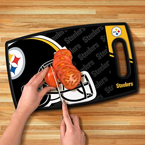 Image of YouTheFan NFL Pittsburgh Steelers Logo Series Cutting Board