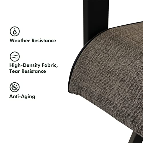 Grand Patio Outdoor Counter Height Patio Stools Set Of 2, All-Weather Swivel Bar Chairs For Balcony, Poolside, Backyard, Garden (Coffee, 2Pc) #TOP4