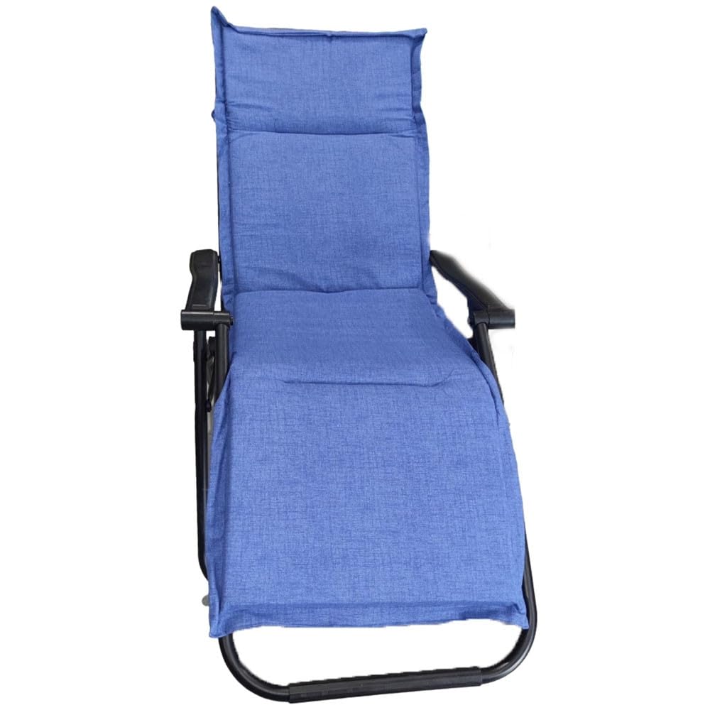 Cuscino Imbottito per Lettino Prendisole Sedie Sdraio 160x47x4cm Made in Italy in Poli-Cotone Materassino Trapuntato con Fascia Elastica per Giardino Piscina mare spiaggia (panna)