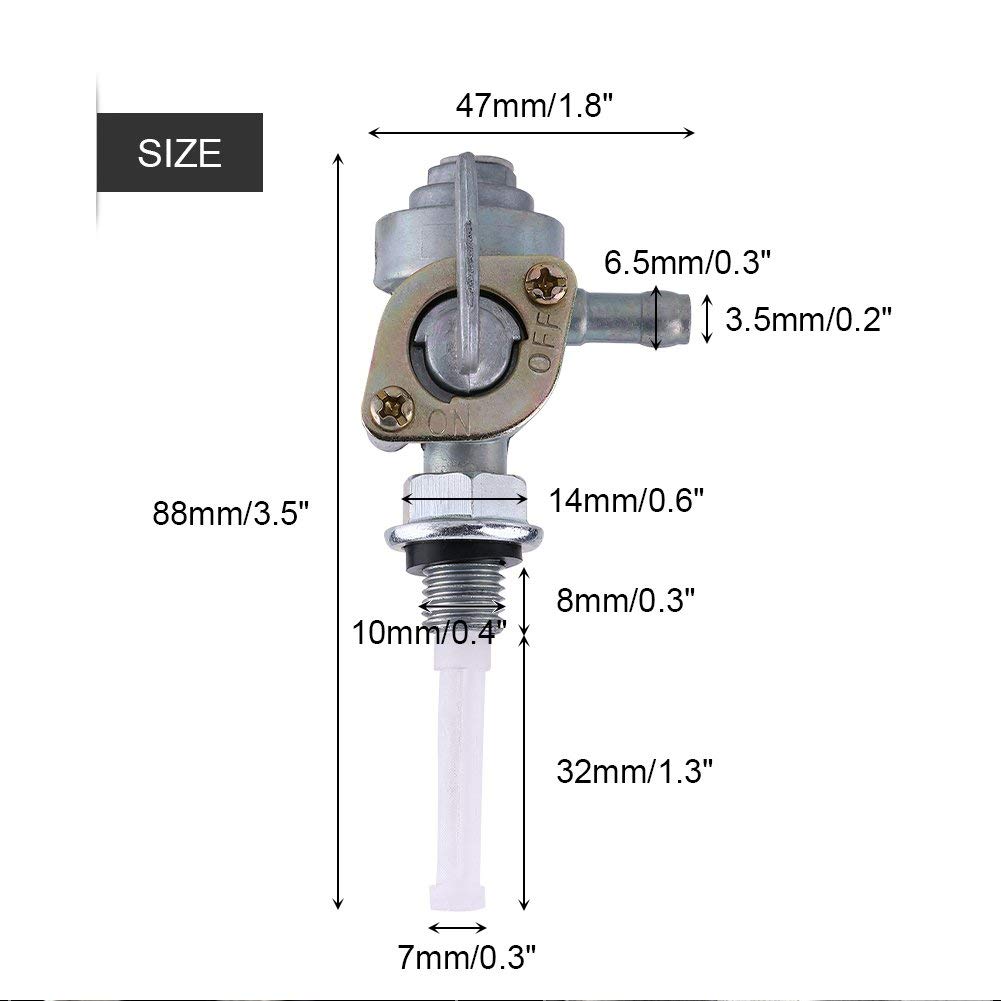 Valvola interruttore combustibile serbatoio gas M10×1.25 per generatore benzina