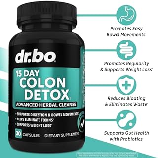 Colon Cleanser Detox for Weight Flush - 15 Day Intestinal Cleanse Pills & Probiotic - Fast Natural Laxative for Constipation Relief - Bowel Movement Supplements for Stomach Bloating, Gut Loss Support