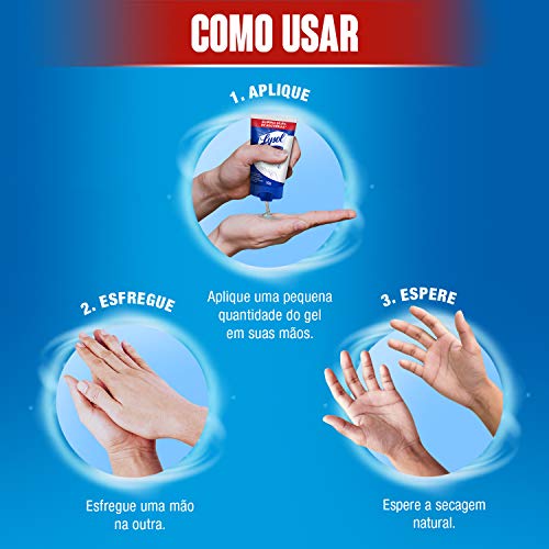 Álcool em Gel Lysol 52g, Lysol, Azul