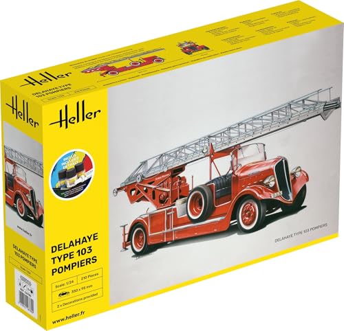 HELLER - Maquette Camion Starter Kit Delahaye Type 103 Pompiers |heller|56780| 1:24