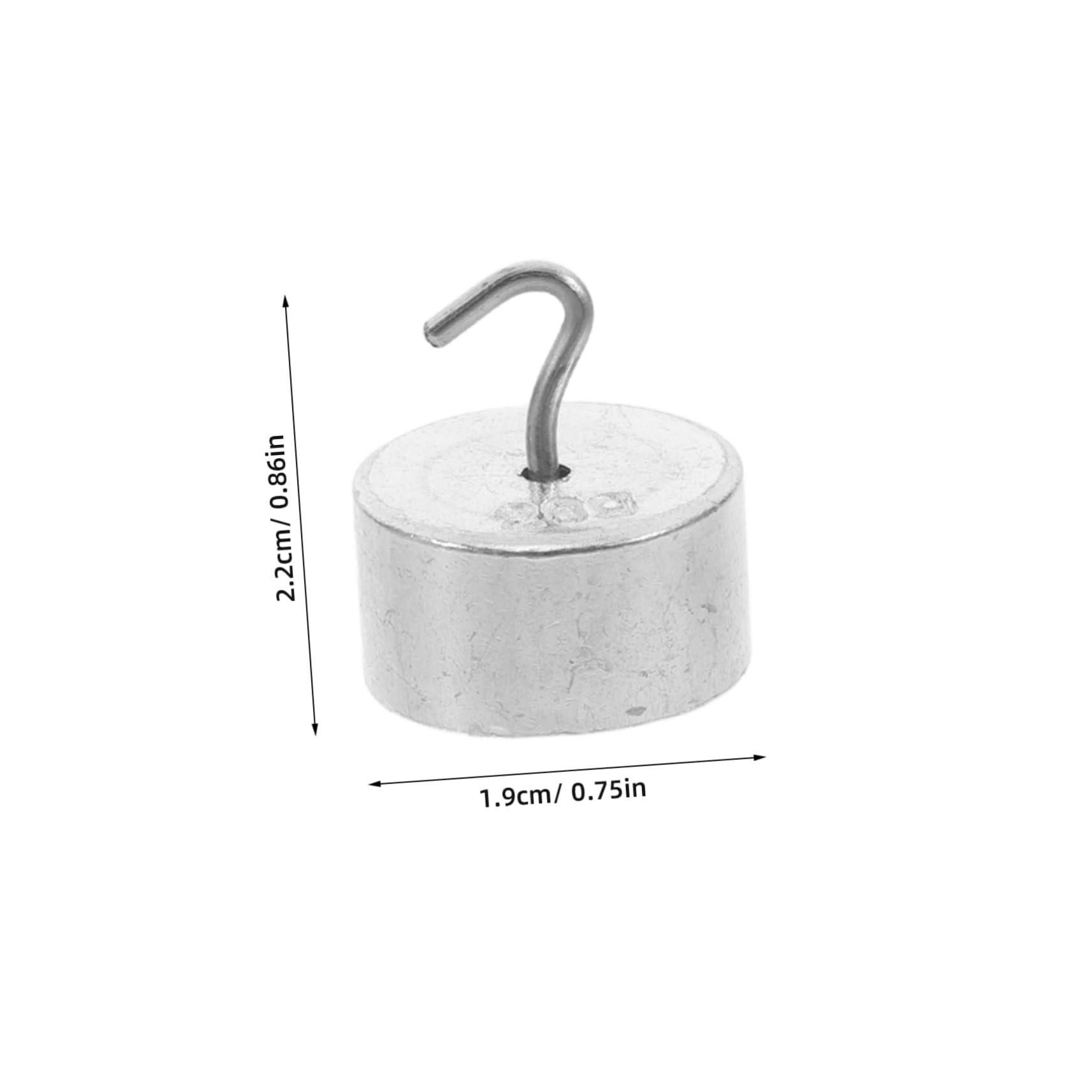 Cabilock Ensemble de 10 Poids Métalliques à Crochet pour Laboratoire 200 G Matériau Chromé pour Expériences de Physique et Enseignement Outils Scientifiques