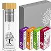 amapodo – Thee-cadeauset – theefles set met kruidenthee, vruchtenthee [4 x theesoorten = 480 g] – geschenken voor…