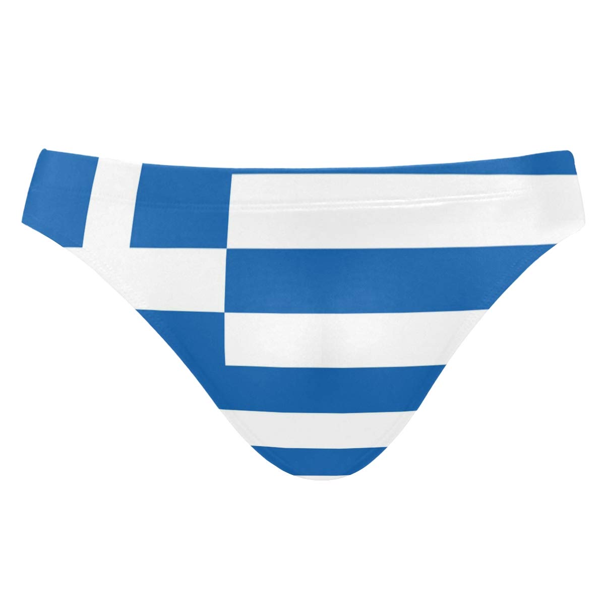 FANTAZIO Flag of Greek Mens Sexy Bikini Swimwear Soft Swimsuit Men Brief