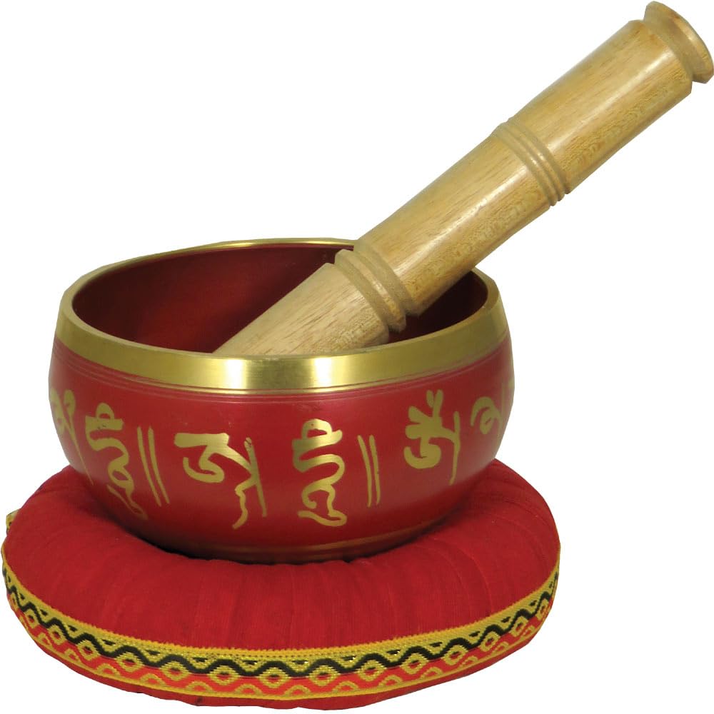 Singing Bowl, 4" in Red