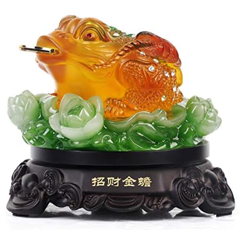 YeBon 360°Rotate Feng Shui Money Frog Chan Chu Statue Home Deocration for Wealth Luck Cover