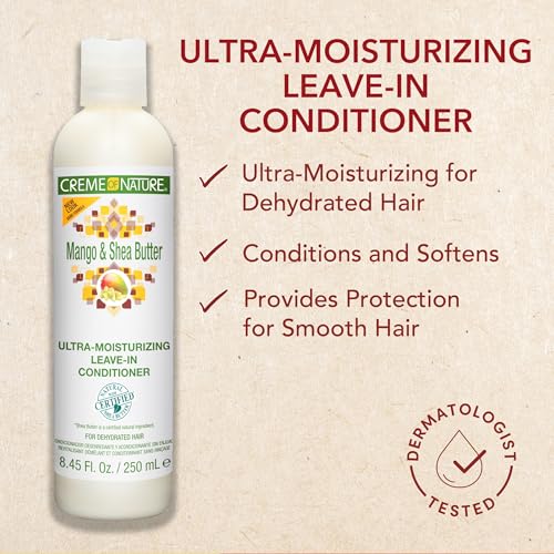 Creme of Nature Mango & Shea Butter Ultra Moisturizing Leave-in Conditioner, 8.45 Ounce - Image 3