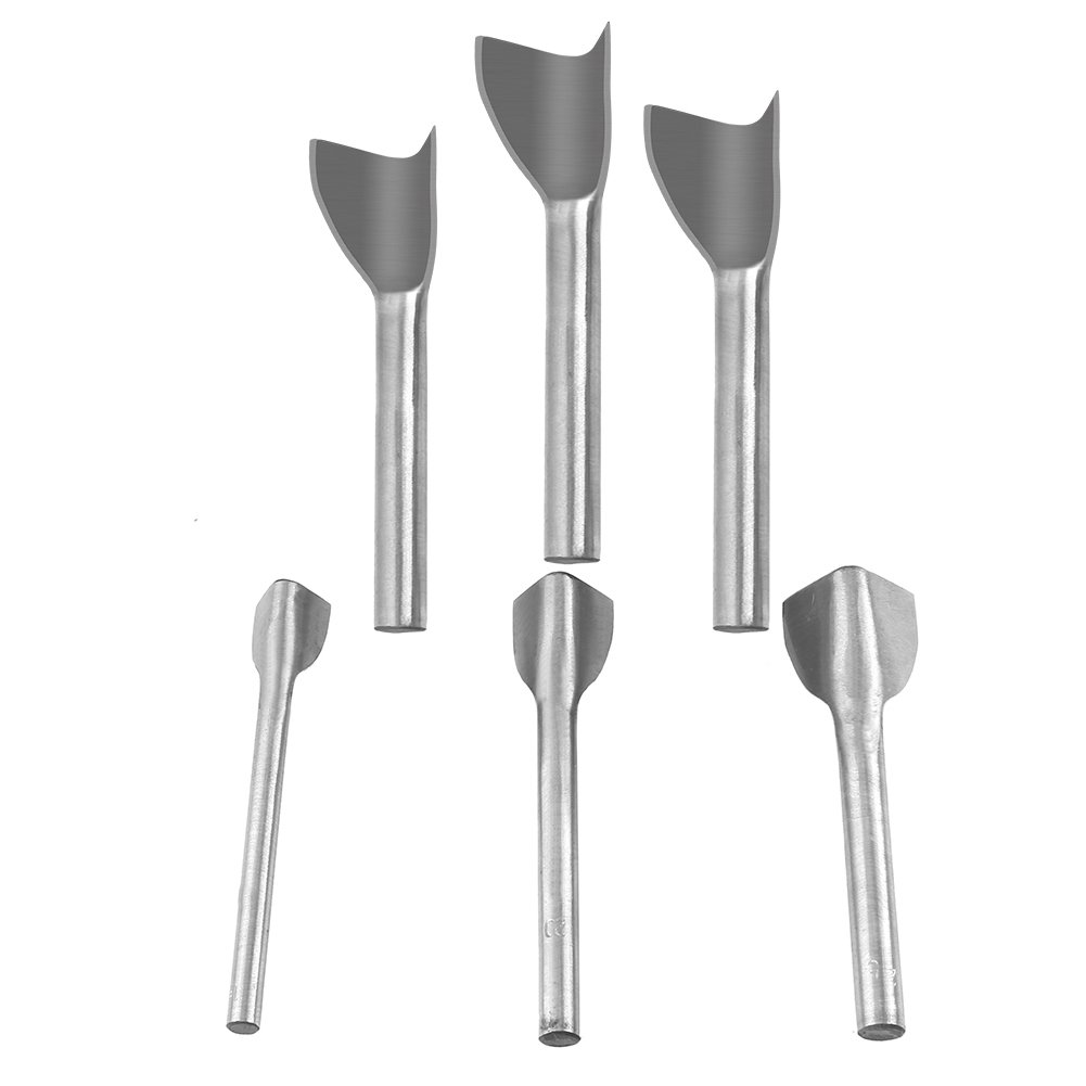 Utensili Artigianali in Pelle, Set 6 Pezzi Taglierina a Forma di V per Cinture e Cinturini, 15mm 20mm 25mm 30mm 35mm 40mm