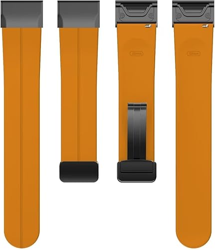 Miniatura 5 de Correa deportiva Conm para Garmin Fenix 7x76x Gps65x5, correa magnética de repuesto de silicona de 0.866in y 1.024in