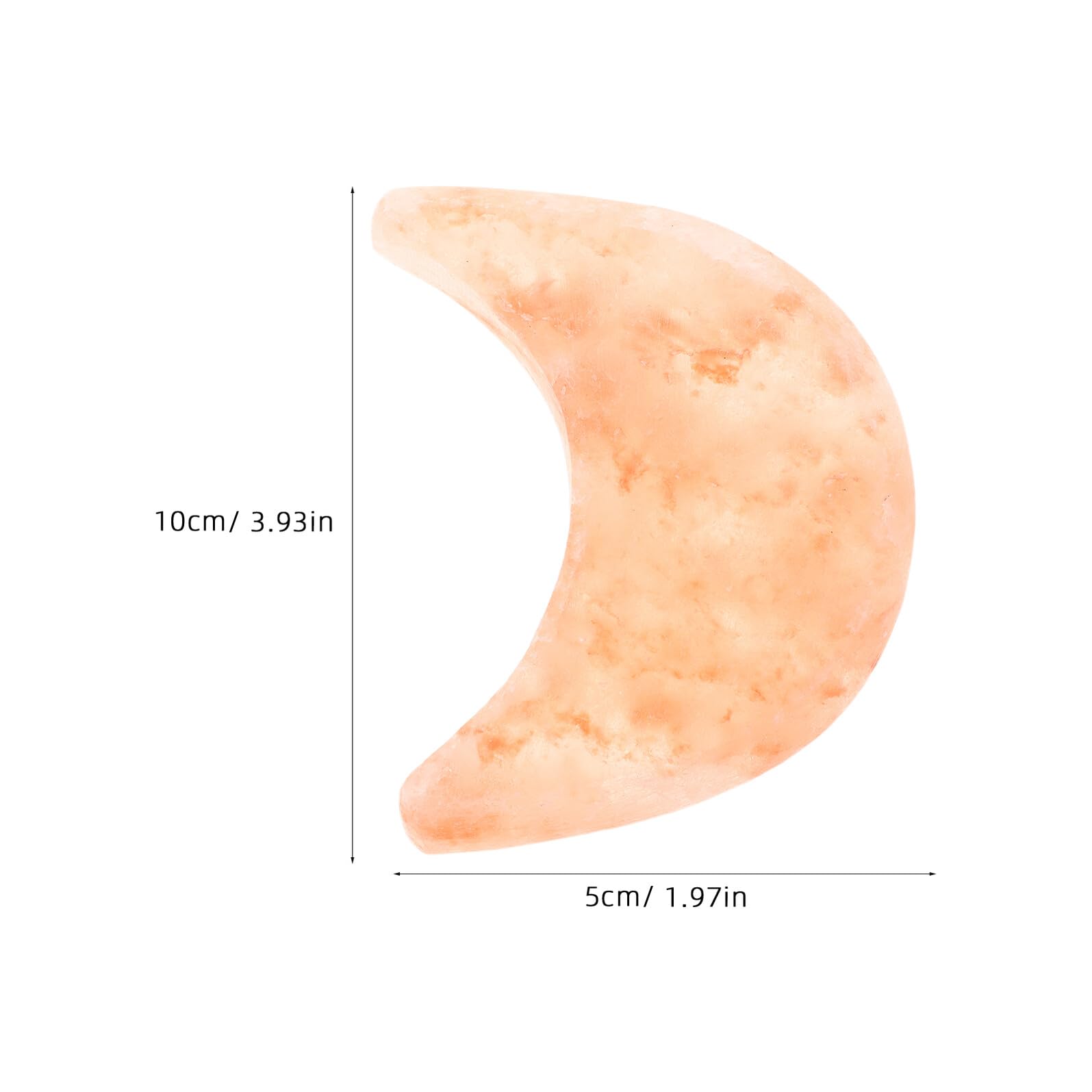 2 Piezas Jabón Natural de Sal Mineral de Montaña Forma de Luna Exfoliante para Cuerpo para Spa y Cuidado Diario Piel