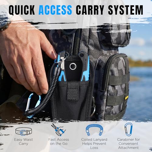 Image of PLUSINNO Fishing Gear, Fishing Tools, Fishing Accessories, Corrosion Resistant Fishing Pliers Kit, Fishing Knife, Floating Fish Lip Gripper Fishing Gifts for Men, Gifts for Fishermen