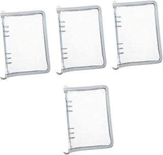 Lurrose 4 Unidades De Folhas Soltas Livro Diário Livro Fichário Acessórios Capa Transparente Capa Para Notebook Fichário Flexível Viagem Scrapbook Acessórios De Escritório Material De