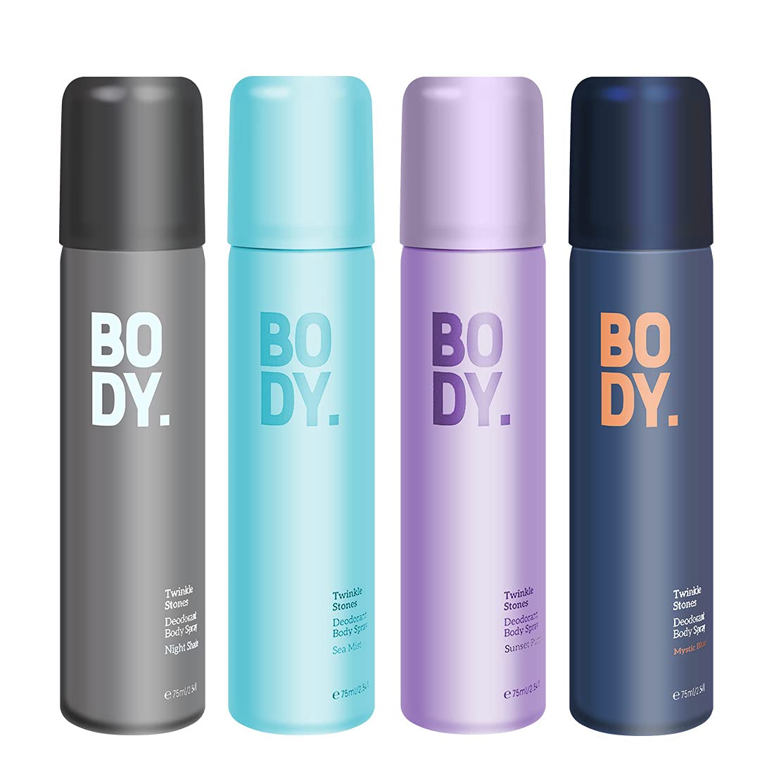 MINISO Deodorant for Unisex, Long Lasting Body Spray, Pack of 4
