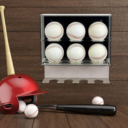 Boîtier de présentation pour baseball en acrylique transparent mural - 3