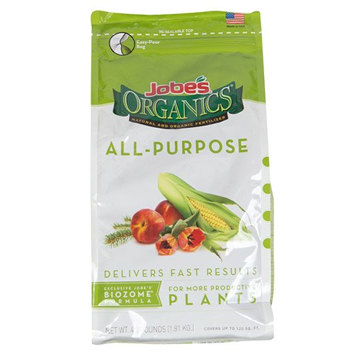 Jobe's 09526 Organic All Purpose Granular Fertilizer, 4 Pound