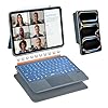 WIWU Funda de teclado para iPad Pro de 11 pulgadas M4/M5 2024/2025 3 en 1, funda magnética desmontable con teclado con soporte ajustable, teclas retroiluminadas con panel táctil (gris, iPad Pro de 11