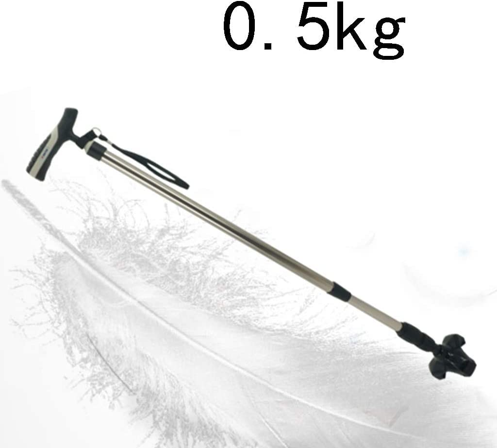 Muletas telescópicas antideslizantes Bastón El amortiguador antideslizante de tres patas se puede usar en ancianos con una altura de 10 bloques (72-95 cm de altura ajustable) para artritis, ancianos,
