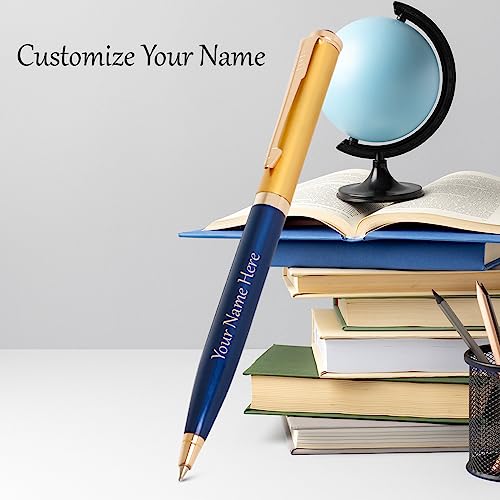 Image of Roshfort Personalized Metal Pen with Blue Ink Signature Pens Customize Print Name Gift Send Details WhatsApp + 91 9631056748