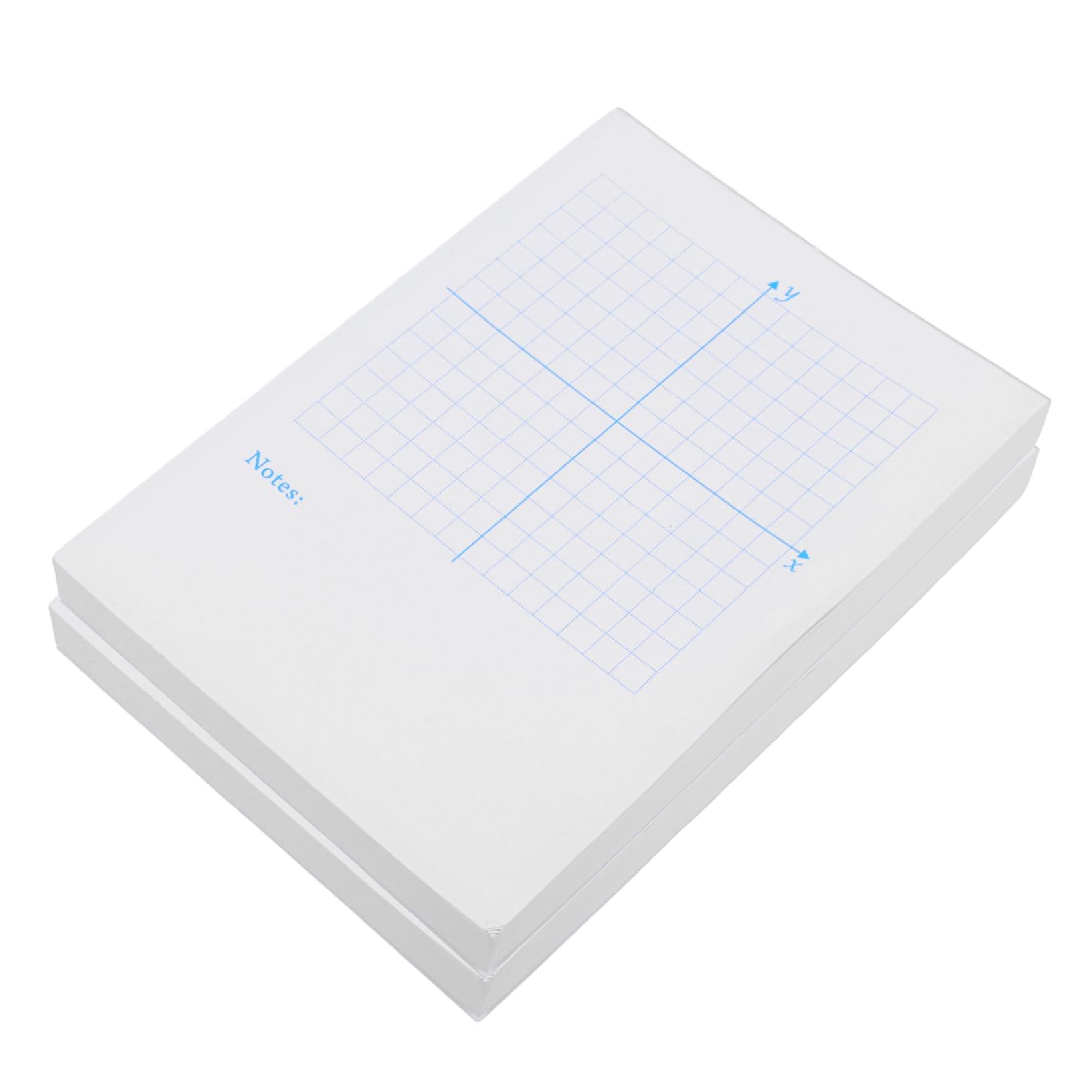 Gadpiparty 4 Pezzi 2 fornitura di matematica foglio da disegno di matematica carta grafica accessorio di matematica carta con griglia matematica bianca