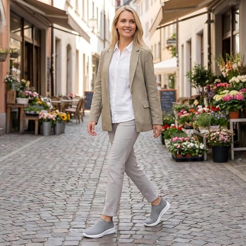 Image of vibdiv Pull-on Shoes Women Sock Sneakers Casual Lightweight Walking Jogging Yoga Indoor Outdoor Travel
