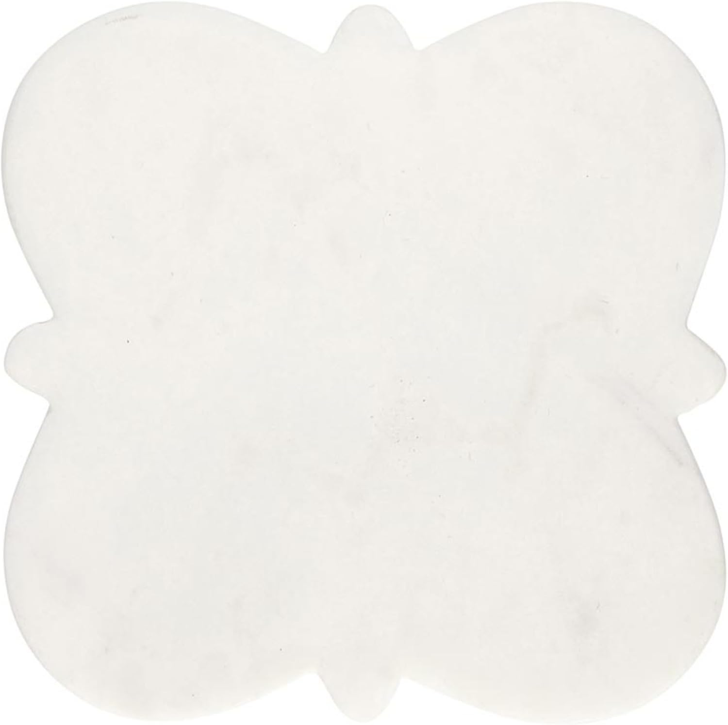 Santa Barbara Design Studio Marble Coasters for Drinks Arabesque Round Drink Coaster, Set of 4, White image 2