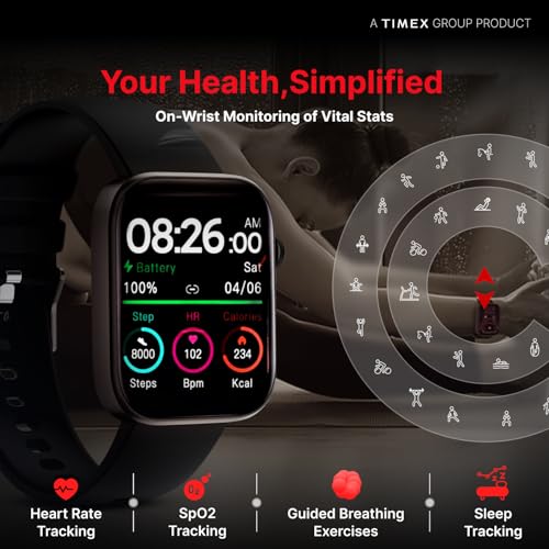 Image of TIMEX iConnect Navigator 1.83 inch(4.6cm) Display with Turn By Turn Navigation & BT Calling Smartwatch for Unisex - TWIXW900T