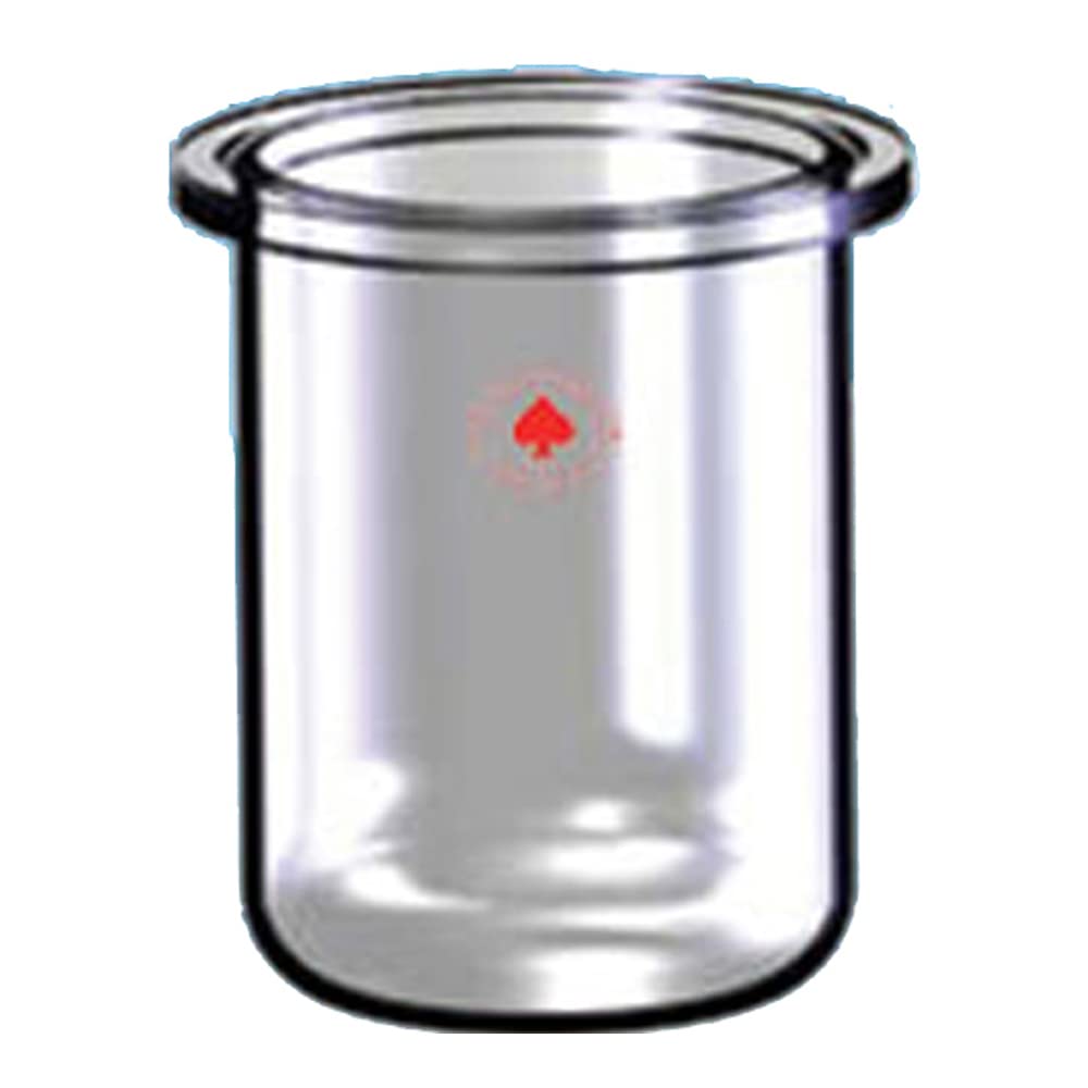 6511-56 Series Cylindrical Reaction Flask, Grooved Flat Flange, Flat Bottom, 168 mm OD, 130 mm ID, 2000 mL