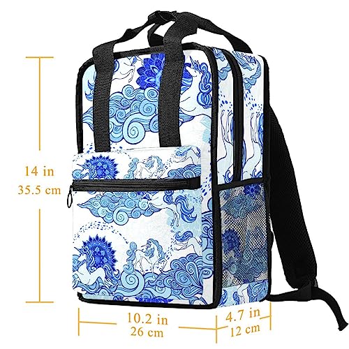 Sac à dos garçons licorne mandala multicolore école 12cm