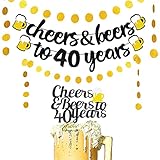 100% garantía de satisfacción 100% compra feliz con Cheers to treinta años, garantizamos proporcionar un 100% de devolución o reembolso. ¿Qué estás esperando? Añádelos al carrito ahora. Haz que decoren tu fiesta de celebración de 40 aniversario "único". Seguramente será un absoluto imán.