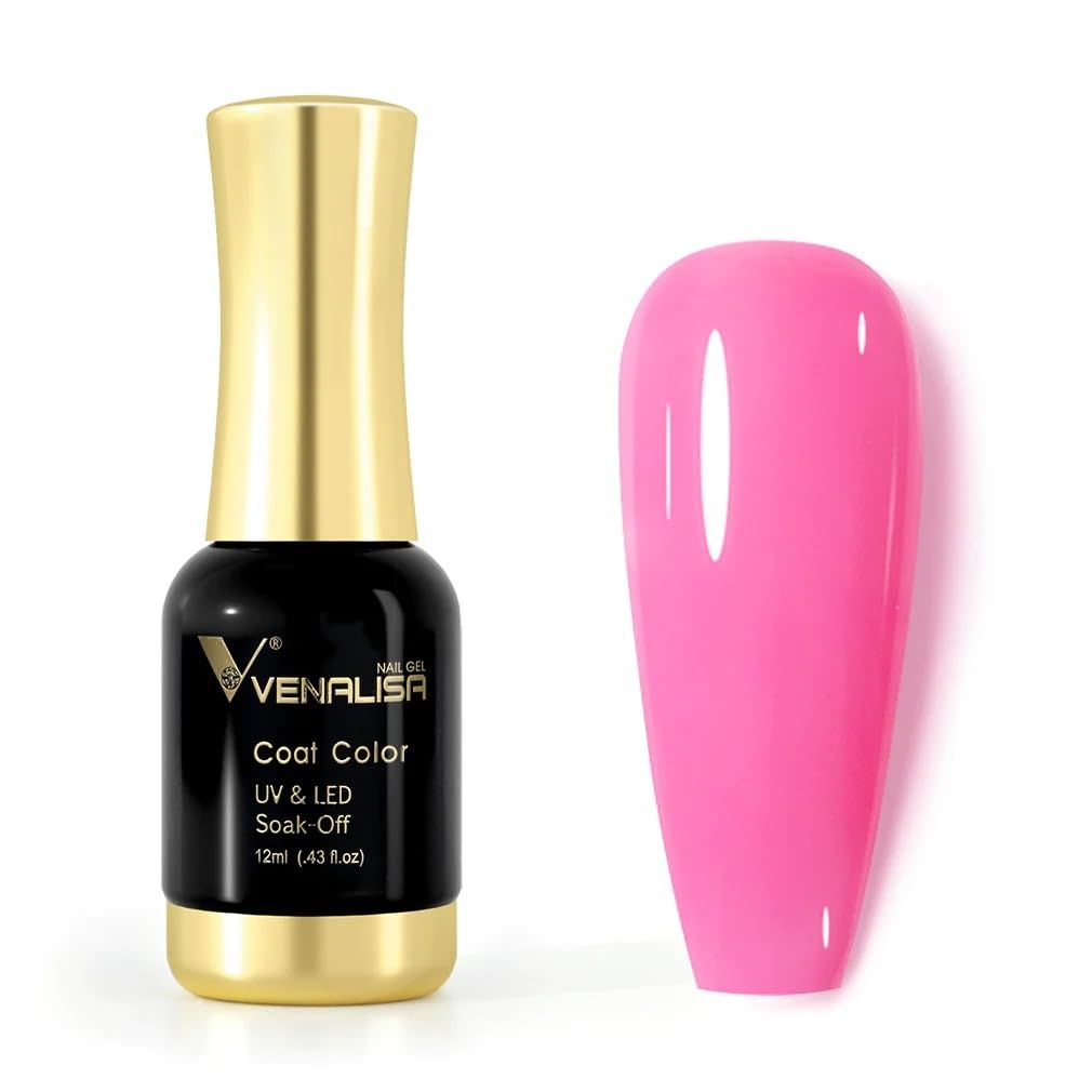 VENALISA Gel Nail Polish 12ml from BELLE GAGA™ Spring Summer Sweetness Color Soak Off UV LED Nail Gel Polish Nail Art Starter Manicure Salon DIY at Home (1078-Bright Pink)-image-21
