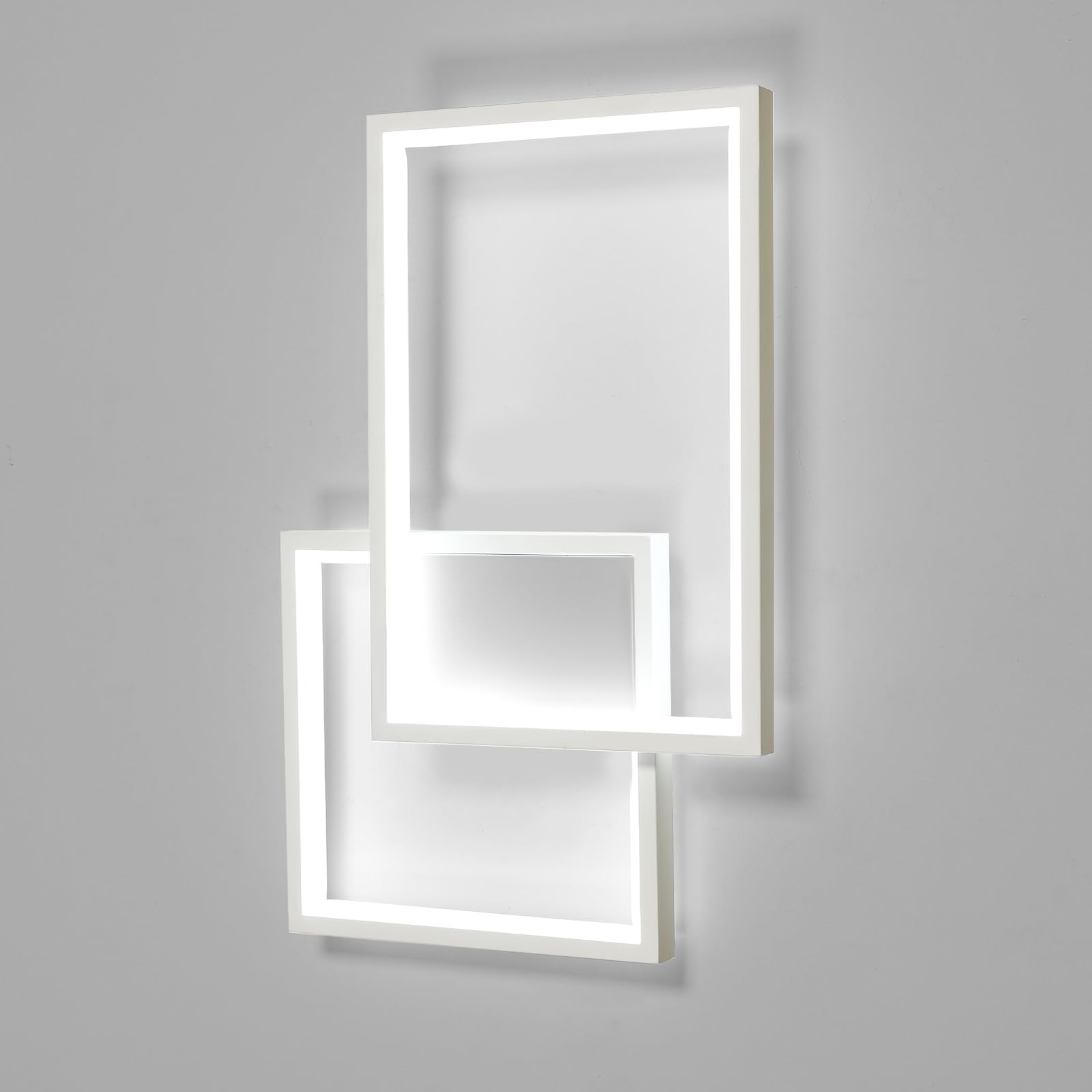 41CM Applique da Parete Interno LED 34W Lampada da Parete 6500K | 34W 3825LM Moderno Bianco Lampada a Muro in Alluminio per Camera da Letto Soggiorno Scale Corridoio, Bianco Freddo 6500K