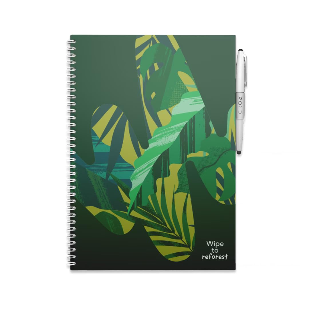 MOYU Erasable Notebook - A4 Stone Paper - Premium Cover - Safari Nights - Multifunctional Pages - Includes Erasable Pen, Cloth, and Pen Holder — image 1