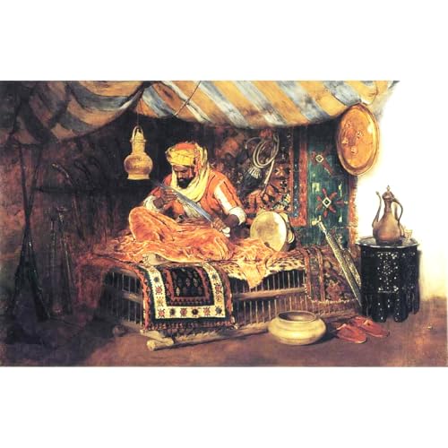 The Maurish Warrior 1878 impression sur toile ARTICULOZY 61x45 cm