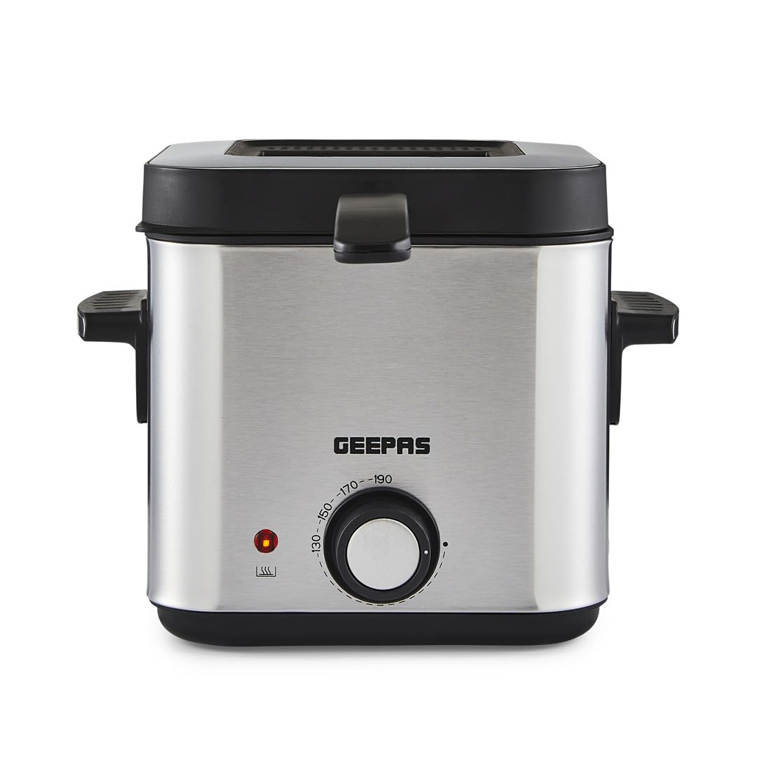 Geepas 1.5L Deep Fat Fryer 900W Stainless Steel