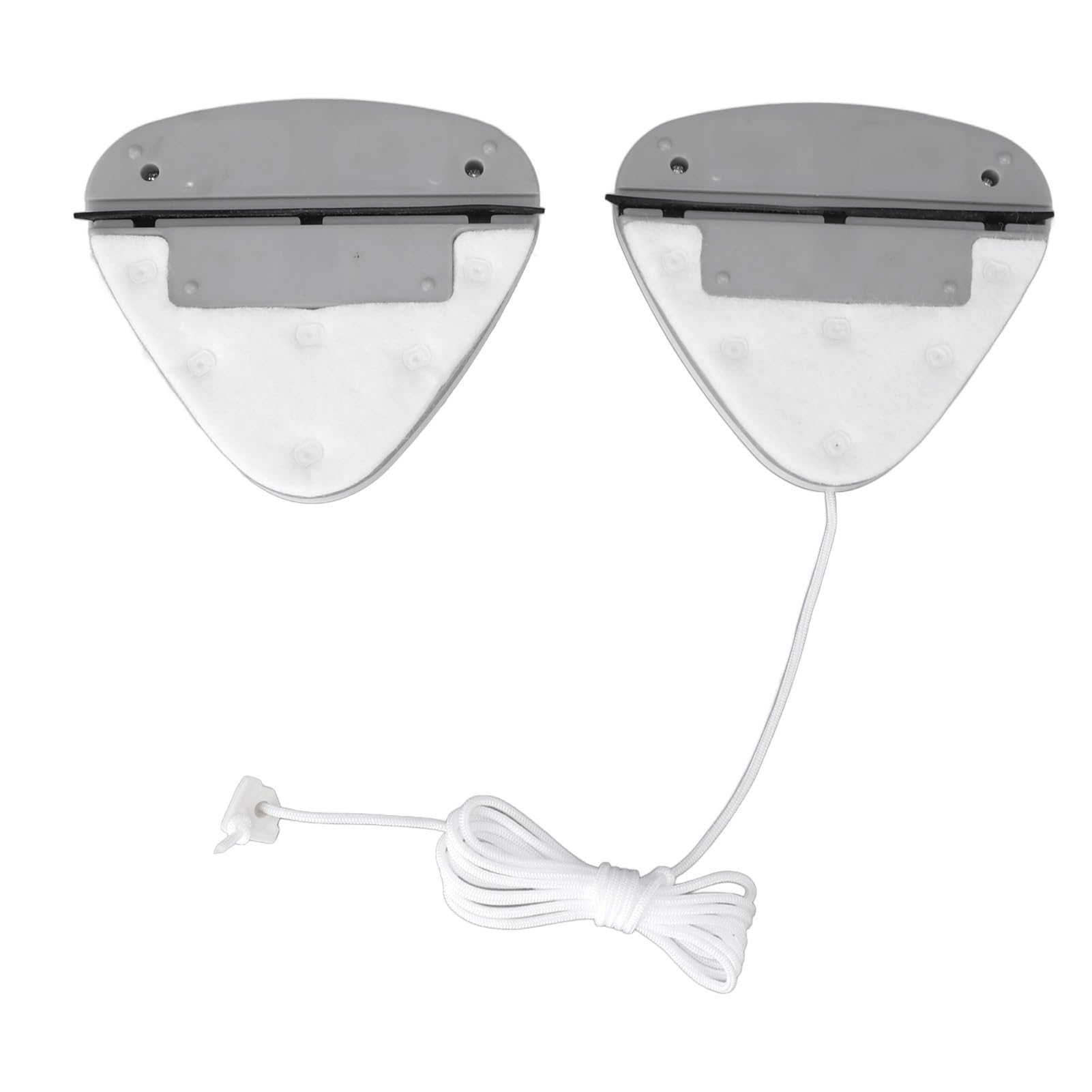 Cocoarm Limpiador de Vidrio de Doble Cara, Herramienta de Limpieza de Ventanas Magnética con Imanes de Neodimio ABS Esponja de Silicona, Limpiador de Ventanas Triangular para de Oficina en el Hogar,