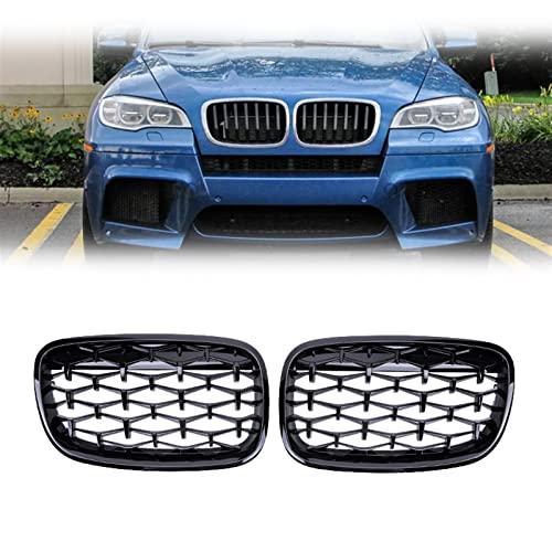 Grille de rein en diamant pour remplacer calandre BMW X5 X6 E70 E71 usée ou cassée de 2009 2012