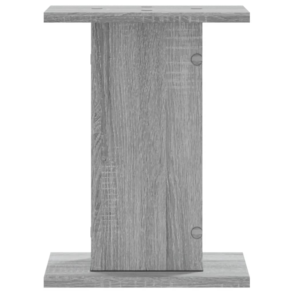 Supporti per piante e fiori, supporto per vasi da fiori, 2 pezzi, grigio Sonoma, 30 x 30 x 40 cm, in legno ingegnerizzato