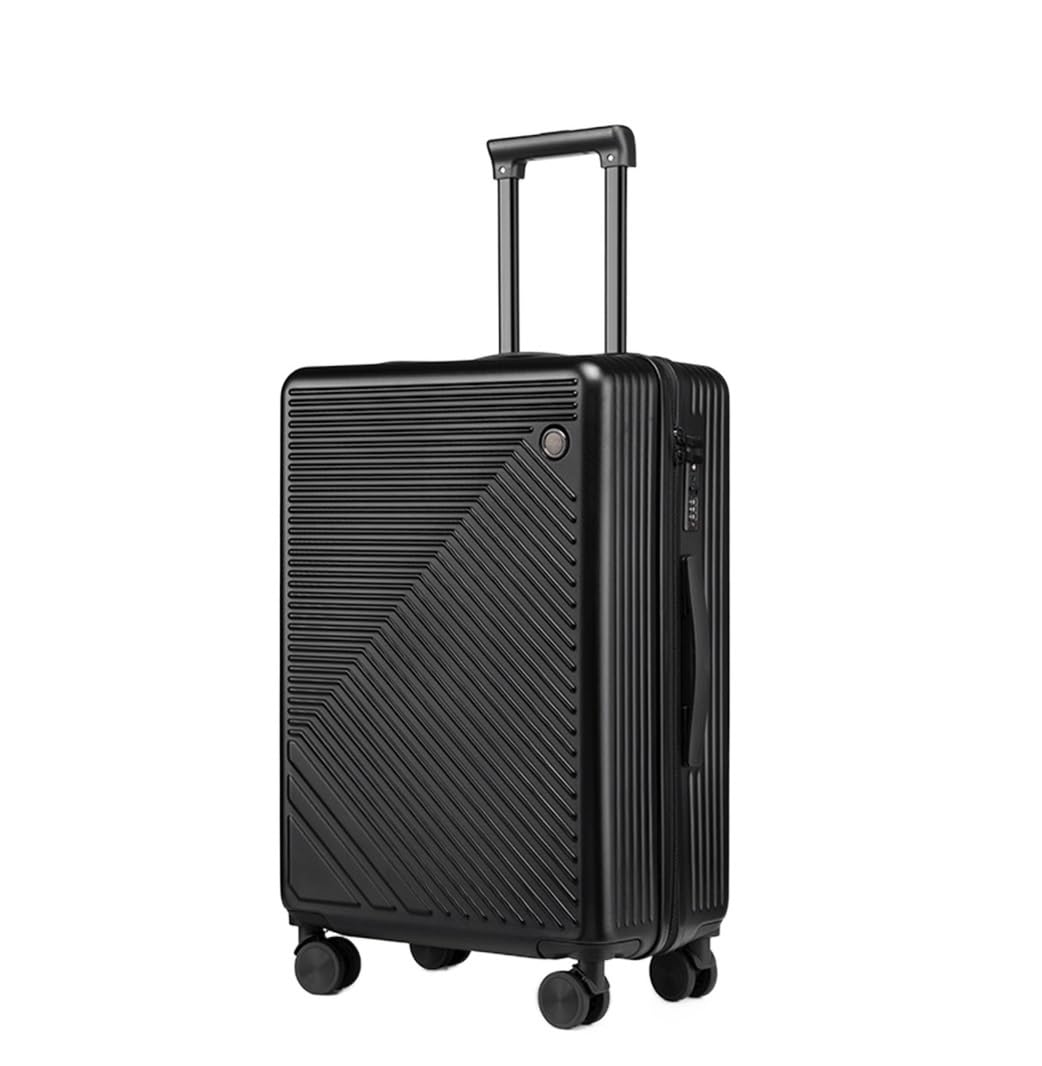 Walizki Podróżna Walizka Bagaż 20-calowy Lekki Bagaż Podróżny Hardside 4-Wheel Spinner, Bagaż Biznesowy Dla Kobiet Walizki Walizek Walizka Podróżna (Color : Nero, Size : 20inch)