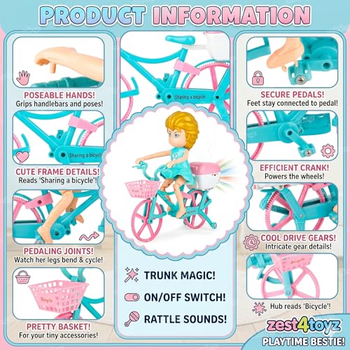 Image of Zest 4 Toyz Musical Toys for Kids Toys with Light & Sound Toys 360 Stunt Rotate Cycle Toy Crawling Baby Toy Birthday Gift for Kids Boys and Girls 12 Months+ (Random Color)