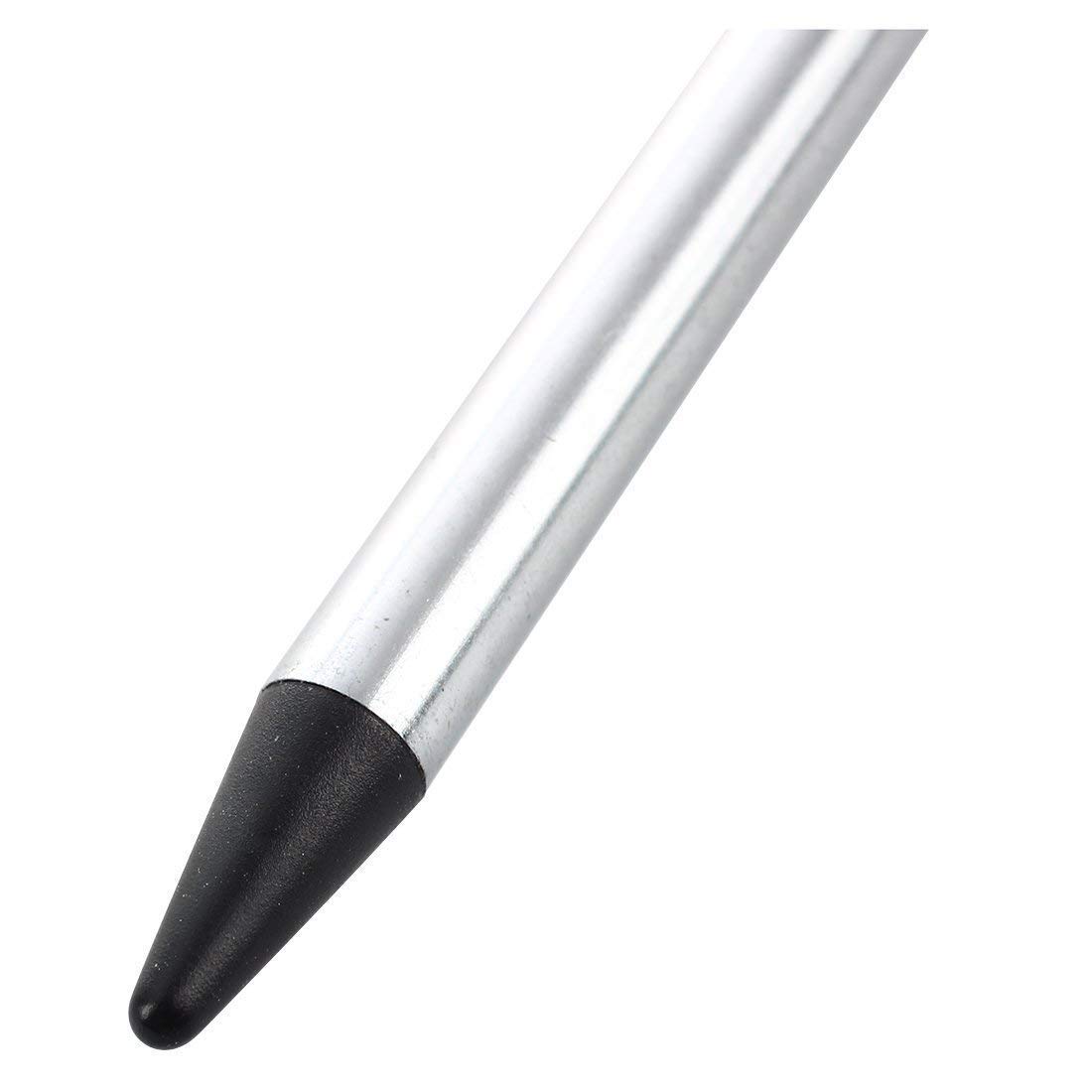 mi ji 3 Piezas Ajustable Plata lápiz Tone plástico Negro para Nintendo 3DS bolígrafo retráctil Universal
