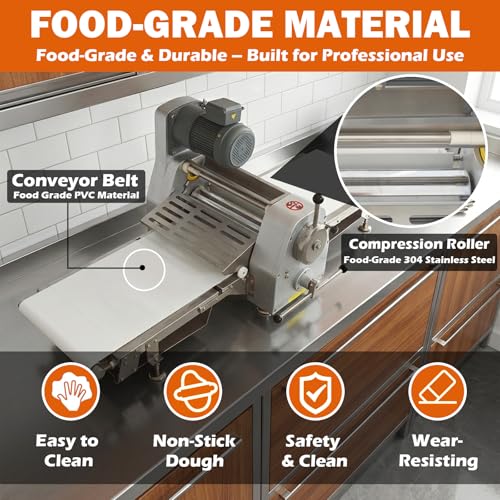 Commercial dough sheeter machine