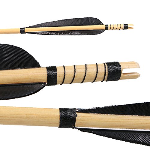 image for Huntingdoor Wooden Arrows 31inch Archery Shaft 5