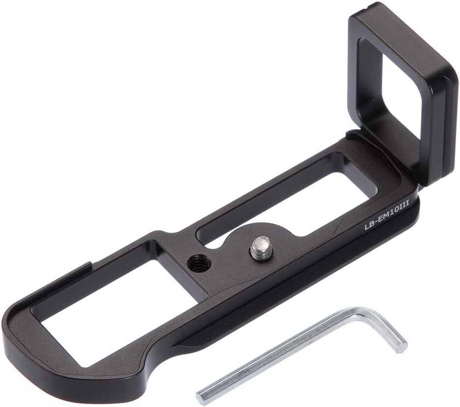 ZCTL L-Bracket for Olympus OMD E-M10 Mark III, Lightweight Aluminum Camera Mount with Arca-Swiss Standard