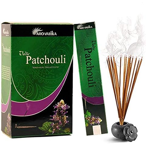 Aromatika Vedic Pachuli Natural Masala Varitas de incienso Pack de 180 g Cover