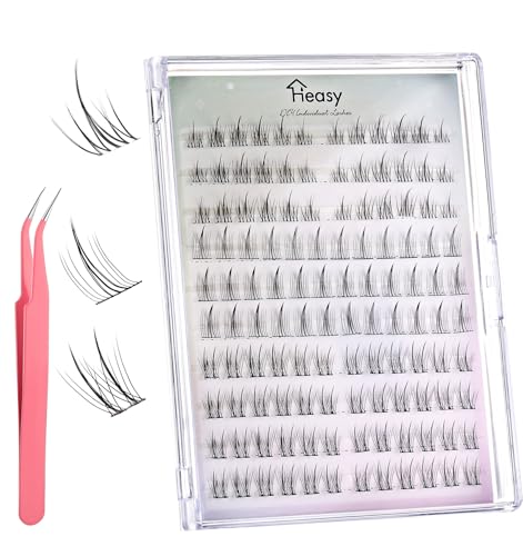 120 Pcs Lash Clusters für Mega, Anime Lash Clusters Volumen & Natürlichen Look, Wiederverwendbare Einzelne Wimpern, 3 Stile (D-9-12 Mix), Weiches Band