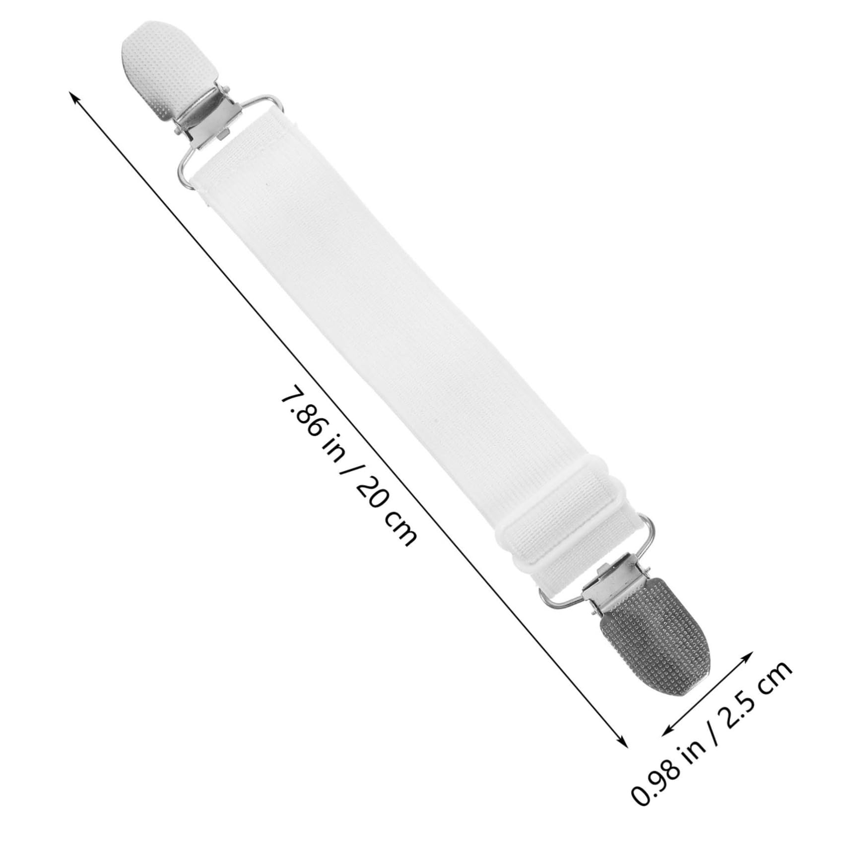 BRIGHTFUFU Elastic Cuffs for Pants Boot Straps Garter Straps Heavy Clips Trouser Fixing Clips 4 Pack