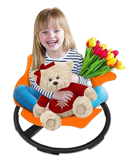 Image of FAHKNS Spin Sensory Chair for Kids, Body Balance Physical Therapy Equipment Sit and Spin Swivel Chair,Sensory Toy Kids Toy Swivel Chair Indoor Outdoor Play Aged 3+